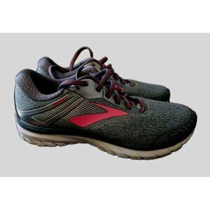 Brooks  Adrenaline GTS 18 Gray Pink Lace Up  Running Shoes Sneakers Size 10B